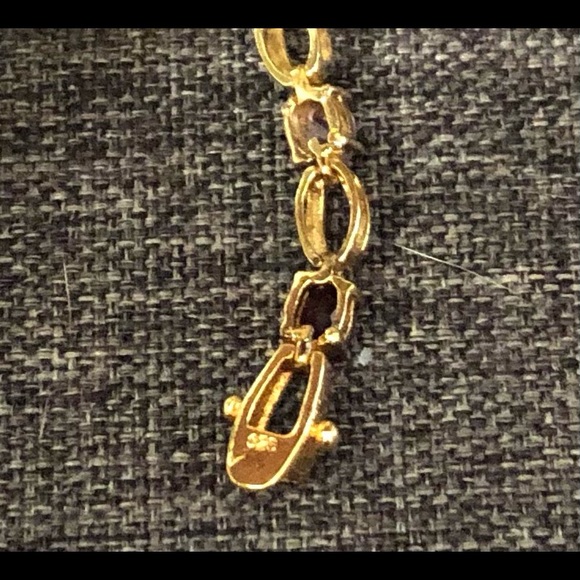 925 gold Vermeil Tennis Bracelet Multi Colored stones. B8 - Picture 4 of 6